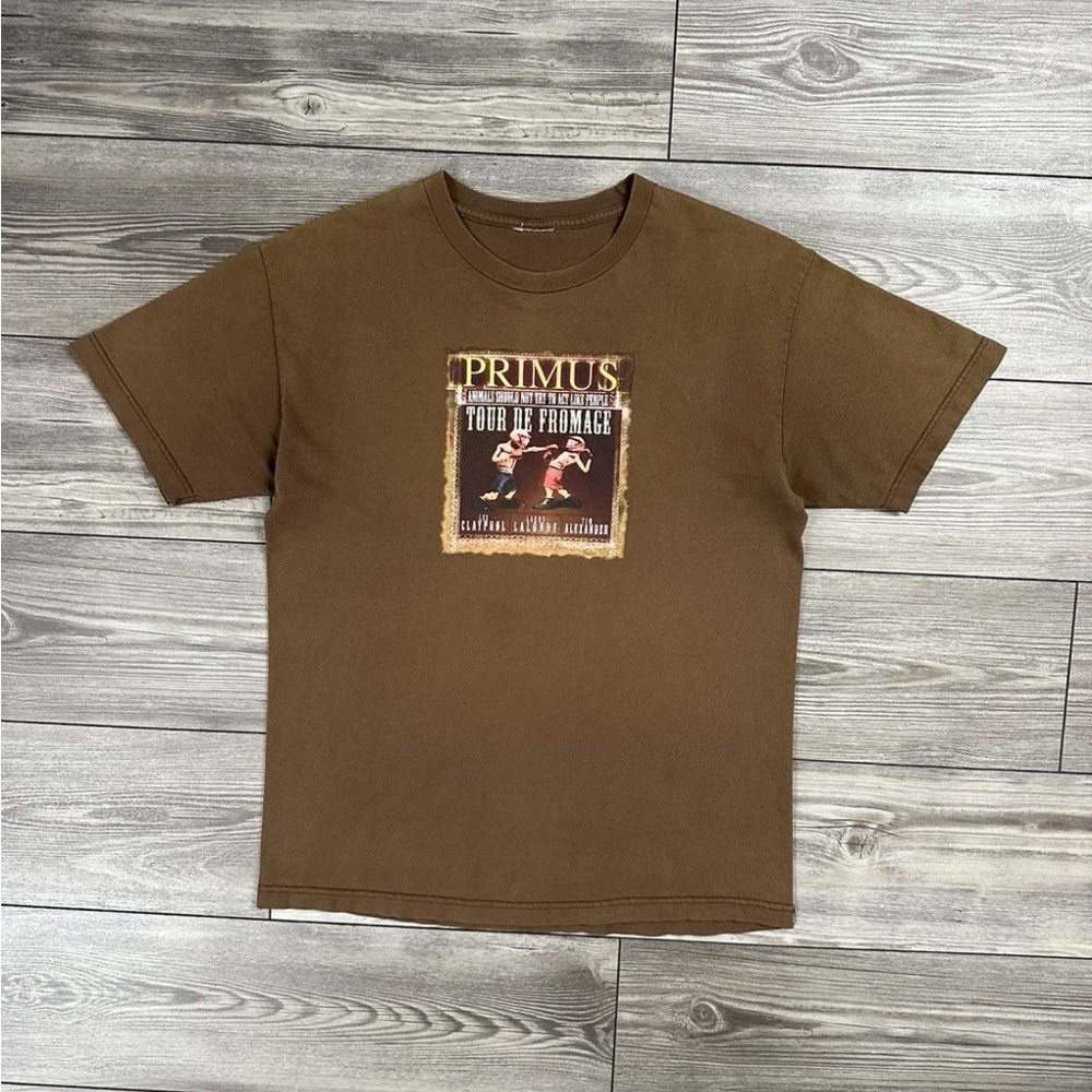 Y2K Primus Tour De Fromage Brown Graphic Tee